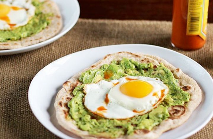 Avocado and Egg Breakfast Pizza